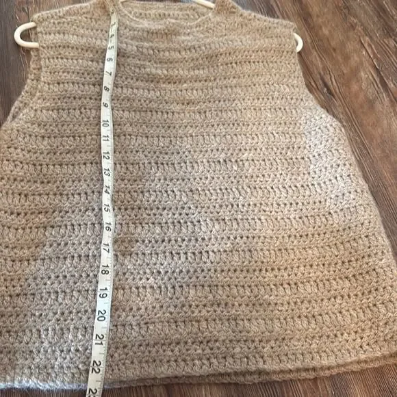 Eileen fisher 100% baby alpaca mock neck sweater vest  size XXS - Picture 8 of 9
